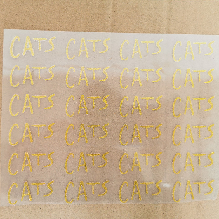 小字母金葱烫画