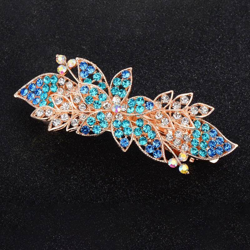 Metal Hairgrip Hairpin, Korean Style Floral Barrette, Adult Decorative Clip, 9×4×4 cm
