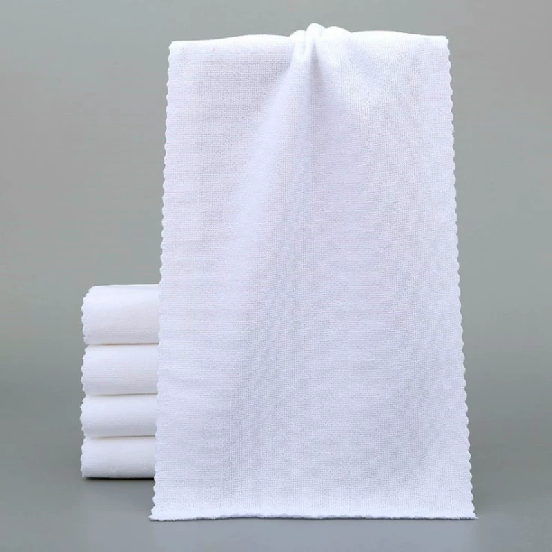 Disposable Microfiber Haircut Towel, White, 30×60 / 30×70 cm, 120–200 g, single-use