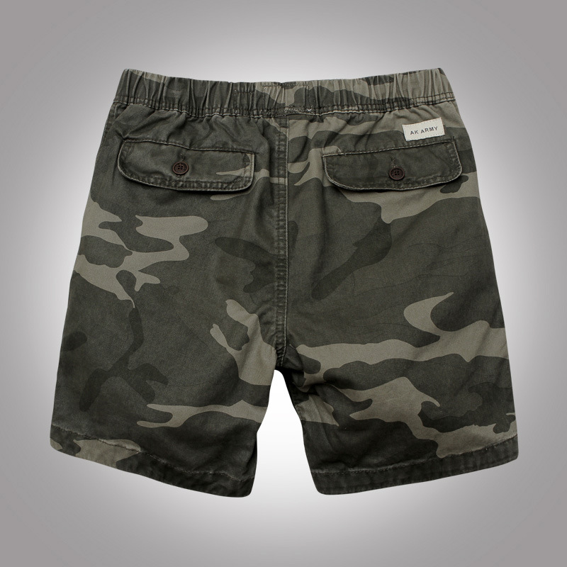 AKARMY 工装裤男迷彩裤短裤 AF男休闲裤宽松多口袋3分4分短裤411