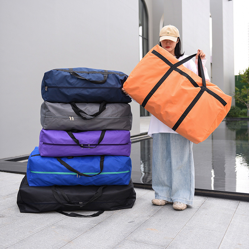 Large Capacity Oxford Cloth Hand Luggage Packing Bag Thickened Wear-Resistant Carrying Bag Quilt Storage Bag Extra Large Large Capacity Oxford Cloth Hand Luggage Packing Bag Thickened Wear-Resistant Carrying Bag Quilt Storage Bag Extra Large