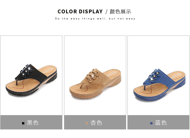 Wholesale of 2021 new style casual high-heeled sandals for women with round heads, cross-border large-sized women's sandals Item Picture