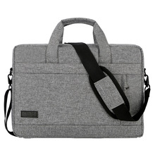 批发电脑包厂家可印LOGO保险礼品展业包单肩包14寸15.6寸手提包