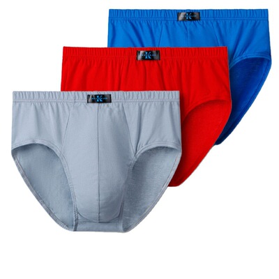 Middle-aged and elderly people pure cotton Paige Triangle pants man Fat Large Easy pure cotton Pants Breathable bottom shorts