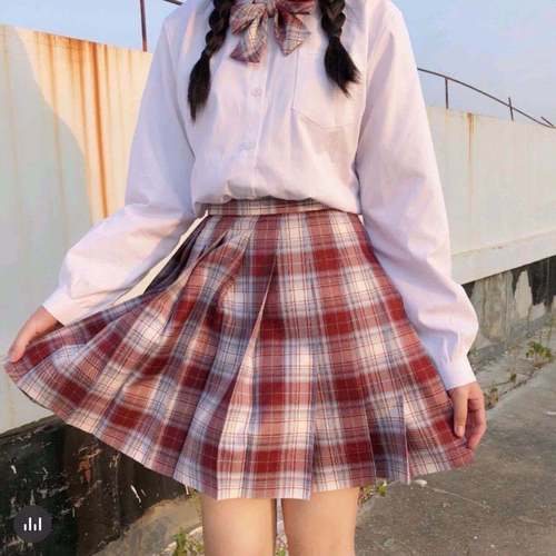 Japanese JK lattice skirt student JK uniforms set gentle girls high school sailor suit pleated skirt stage performance cosplay dresses