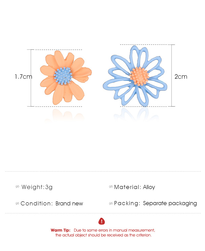 Flower Plating Alloy Earrings Ear Studs display picture 1