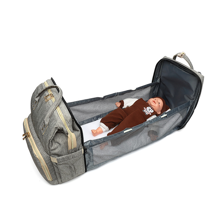 Buy quality New Mom Mother And Baby Bag Portable Folding Crib Mommy Bag