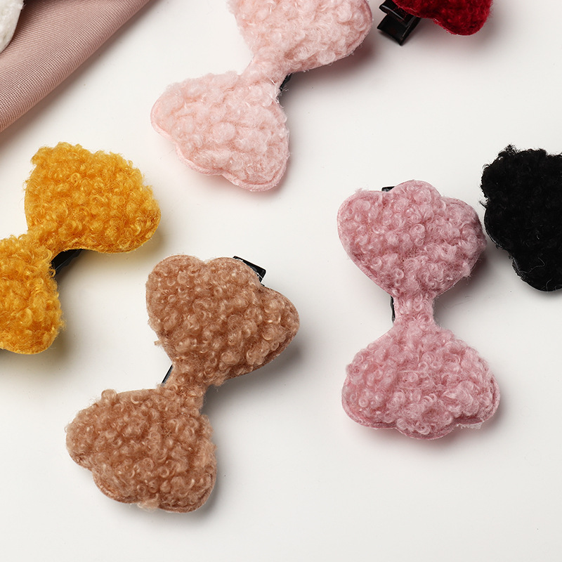 Sweet Woolen Retro Knitted Hairpin display picture 3