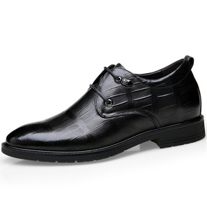 ស្បែកជើងបុរស Men New Formal Cowhide Business Leather Shoes PZ126949