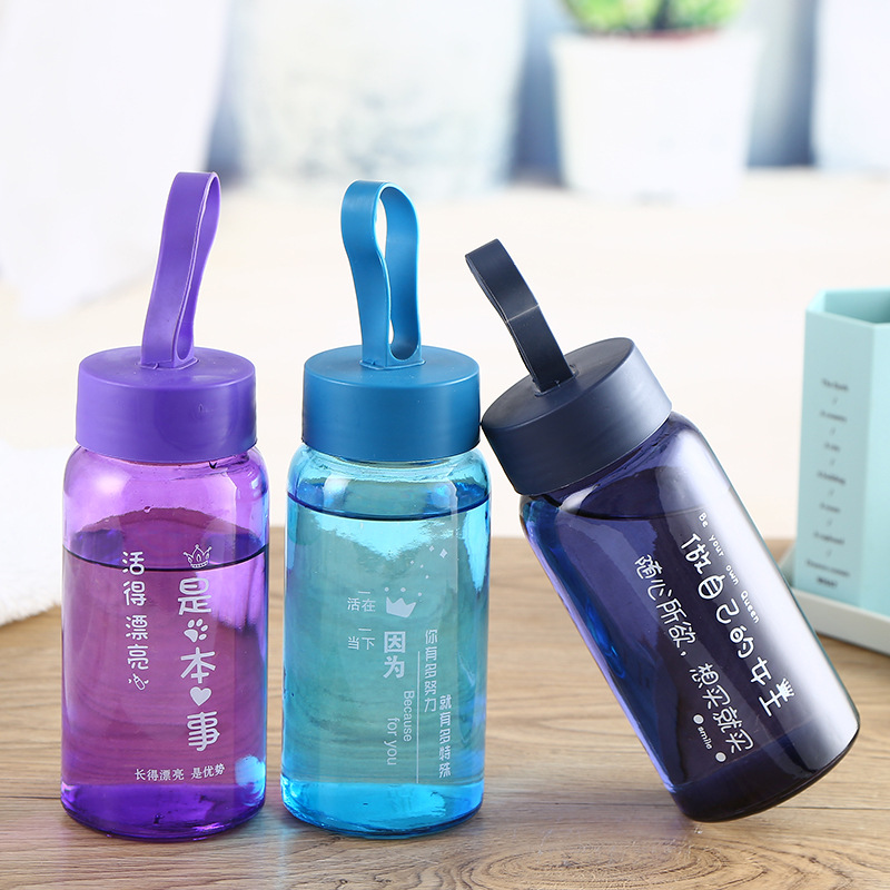 新款炫彩玻璃杯网红杯随手杯赠品学生杯车载杯可定制