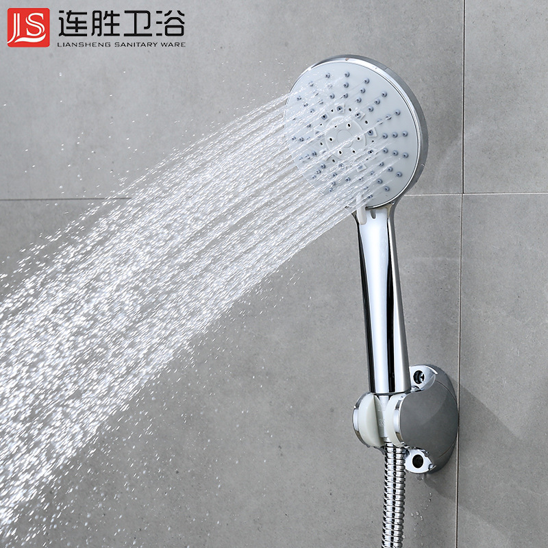 抢新花洒套装 负离子花洒 雨淋花洒热卖电镀增压多功能花洒支架