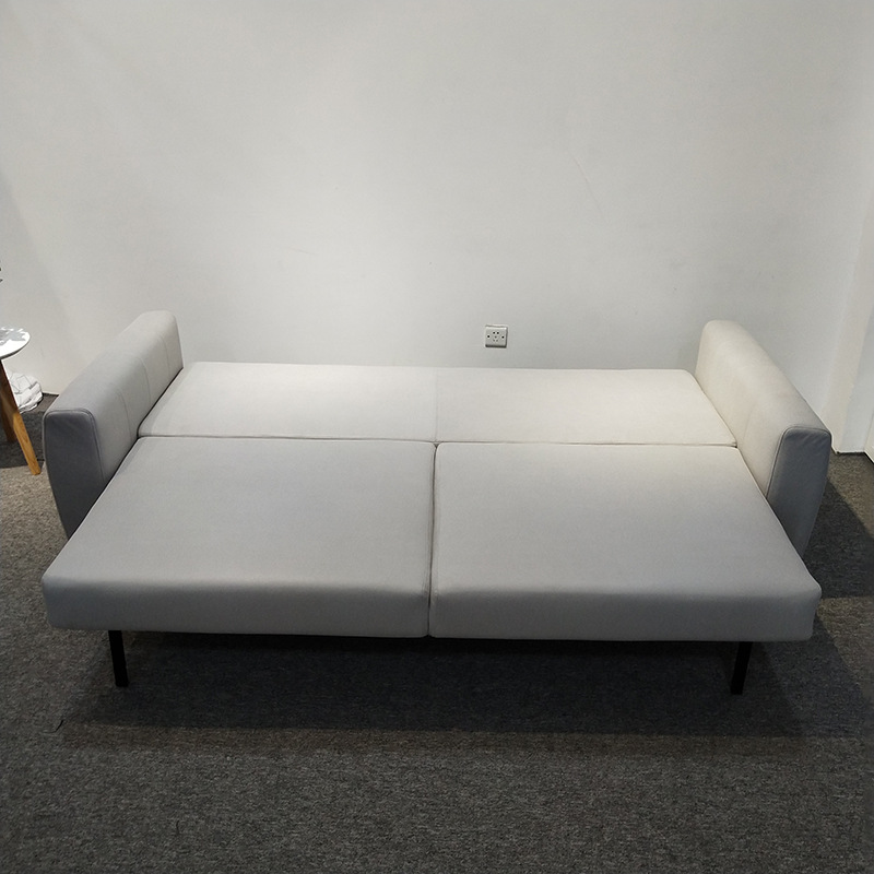 Sofá cama de tela multifuncional de tecnología de doble uso, estudio de oficina, 2.25 metros de casa pequeña, doble sofá cama de almacenamiento para tres personas