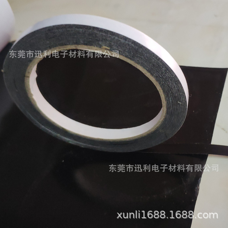 黑色双面胶带 黑色棉纸双面胶带 太阳能电池板专用双面黑色胶带