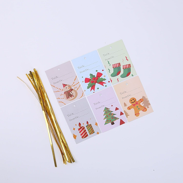 В наличии Новые рождественские украшения Список Рождественская подарочная карта Creative House Рождественская елка Украшение Tag