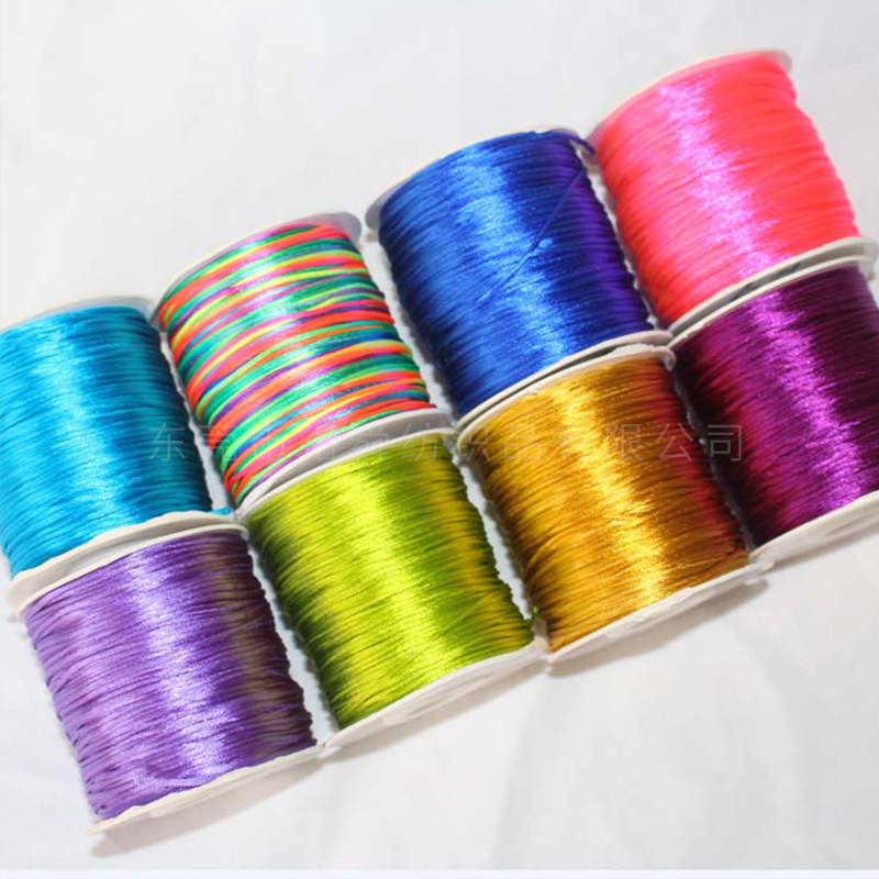 公司供应中国结线材 DIY饰品手工编织绳线  韩国丝50克 五号线