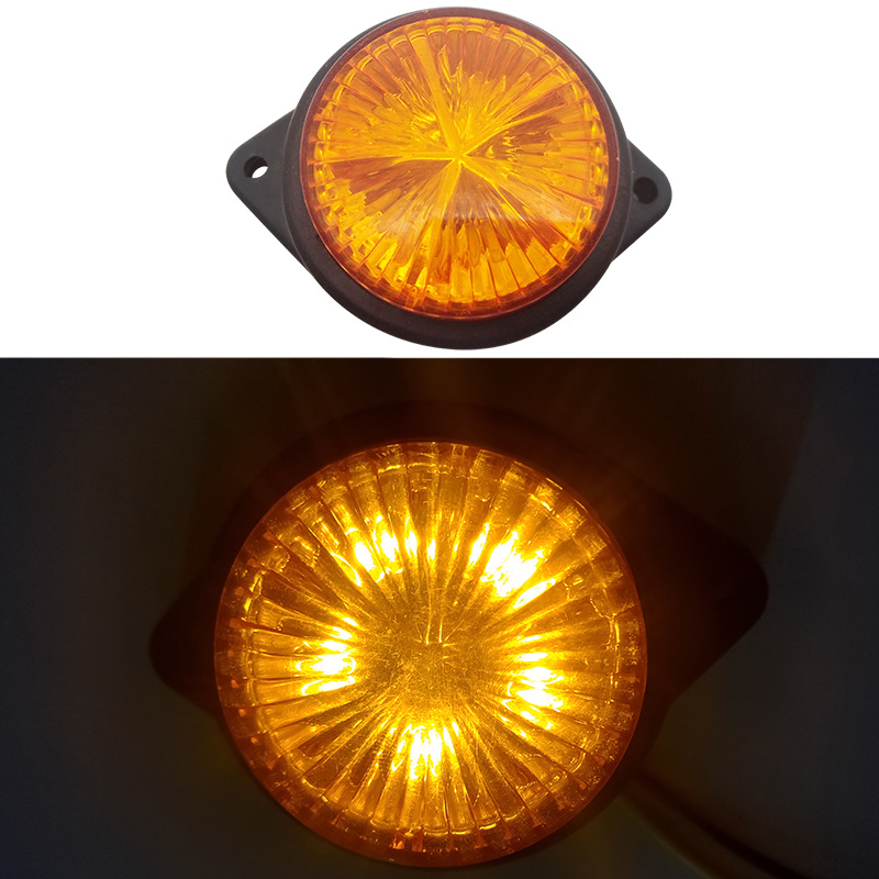 Venta caliente de fábrica camión universal redondo LED luz de advertencia ancho luz lateral luz impermeable