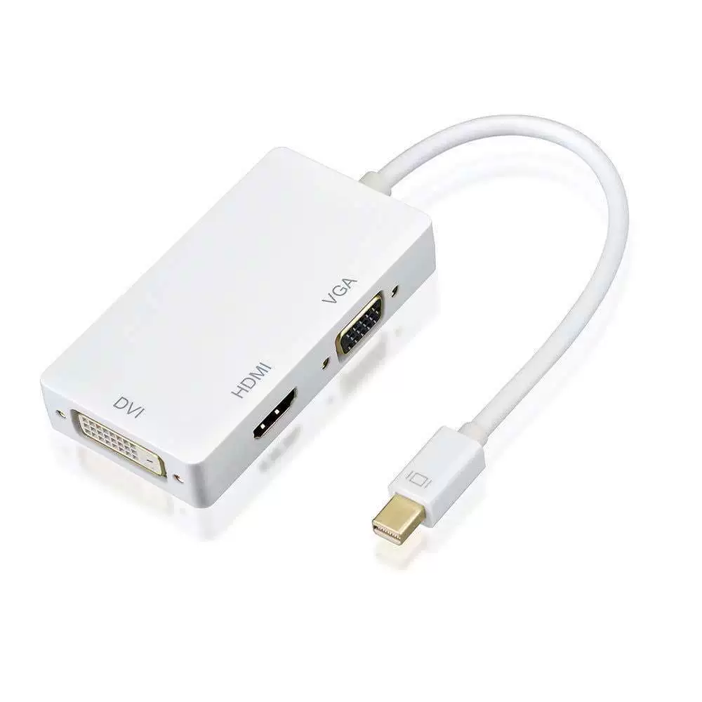 Заводская прямые продажи минидп три-в-один минидп к DVI+HDMI+VGA три-в-один прямоугольник