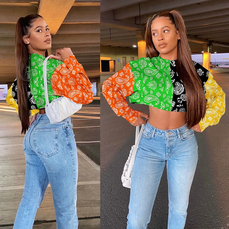 G8070 2020 Amazon трансграничные поставки Осенняя Новая Мода Красочный свитер с вышивкой футболка