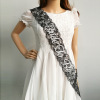 BRIDE TOBE Black Bulletless lace silver -colored green onion patch strap British singles party etiquette belt wholesale