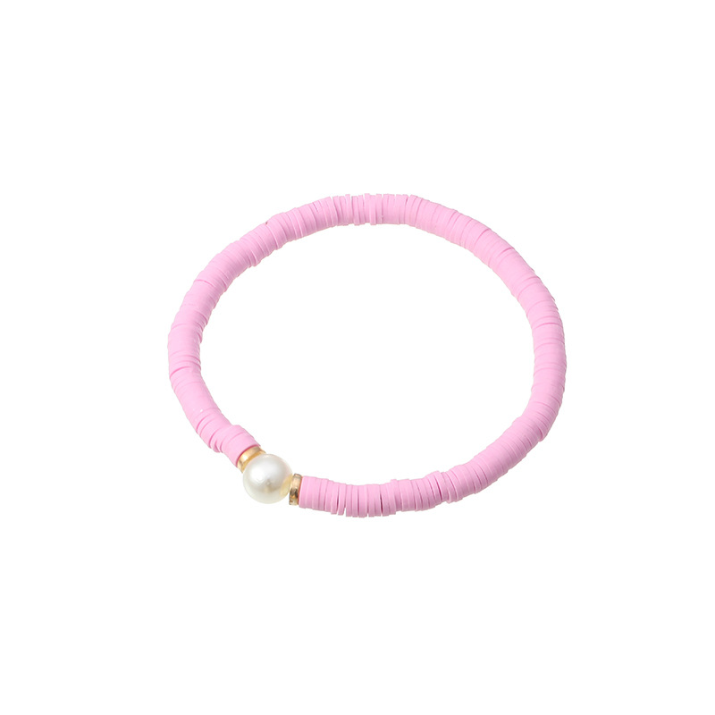 Neue Mode Handgefertigte Perlen All-match Farbe Weiche Keramik Armband Für Frauen display picture 6