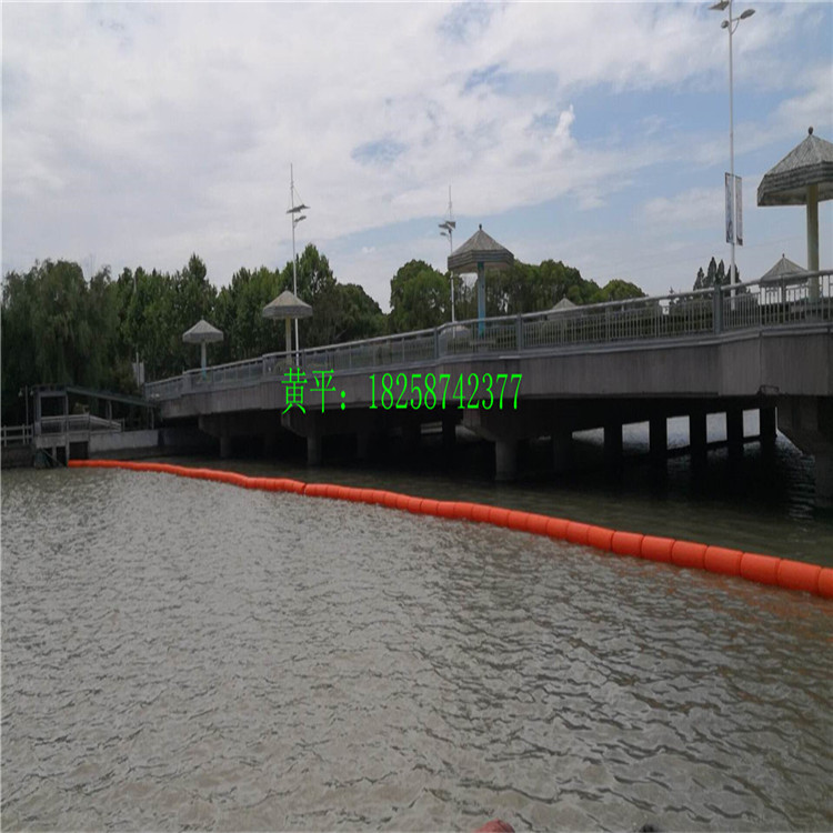 供应拦截水草塑料浮体 河道拦垃圾浮体 夹钢丝绳拦污浮体
