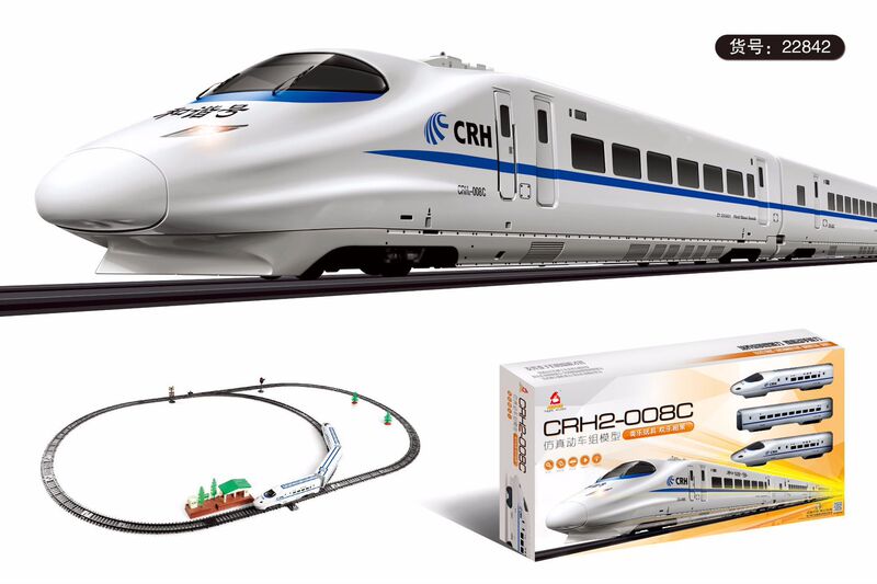 Aole Simulation EMU Harmony Electric Track Train Model Toy Children's Puzzle Building Blocks Toy Gift Aole Simulation EMU Harmony Electric Track Train Model Toy Children's Puzzle Building Blocks Toy Gift