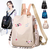 Cross border Korean Edition new pattern oxford Theft prevention Backpack men and women fashion Simplicity capacity light Embroidery Travelling bag