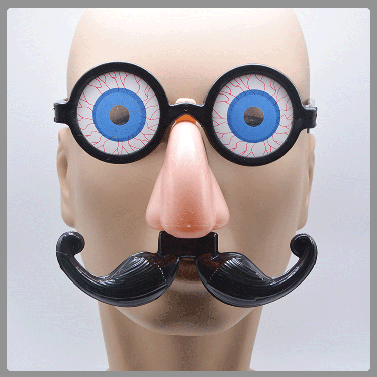 Halloween birthday party eyeball beard glasses, eyeball glasses, fake nose beard glasses, decorative props detail image 5