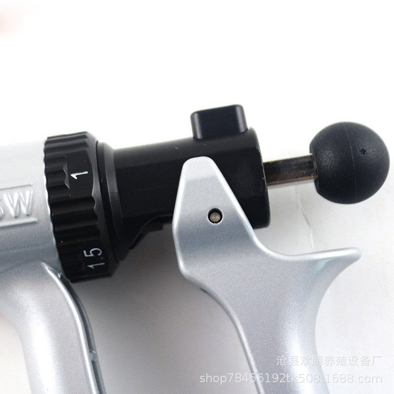 Vacuna semiautomática de la jeringuilla ajustable de Hanqi de la jeringuilla continua veterinaria para el cerdo y el ganado 25ml50ml