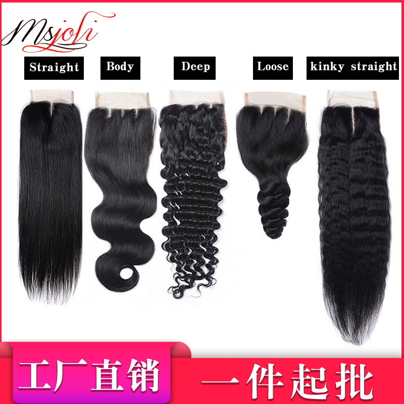 lace closure real human hair lace hair b...