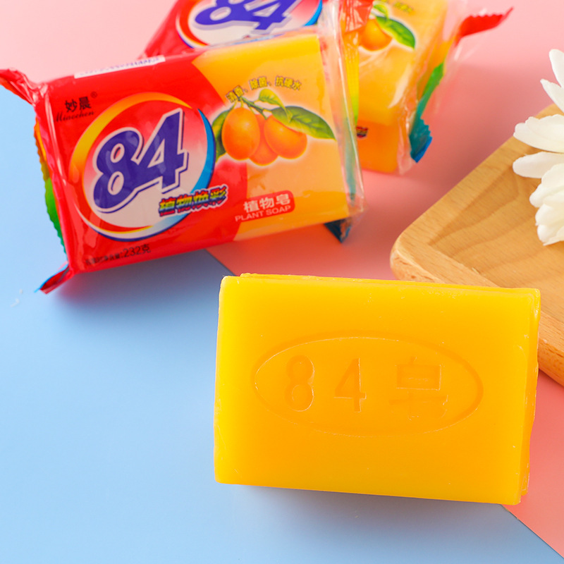 妙晨84植物肥皂植物焕彩 232g家庭清洁洗衣皂透明礼品赠品批发