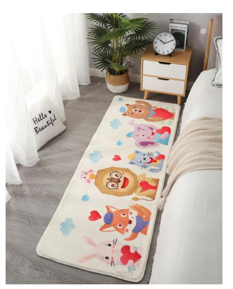 北欧仿羊绒地毯地垫,民宿酒店地毯,茶几沙发地毯,客厅卧室床边满铺柔软地毯