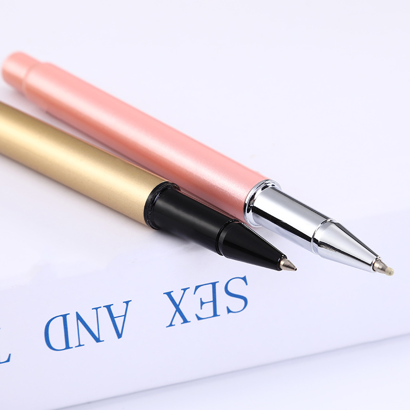 Fuente directa de fábrica pluma de firma de color de fruta Bolígrafo de metal multicolor opcional color personalizado pluma de publicidad pluma de metal