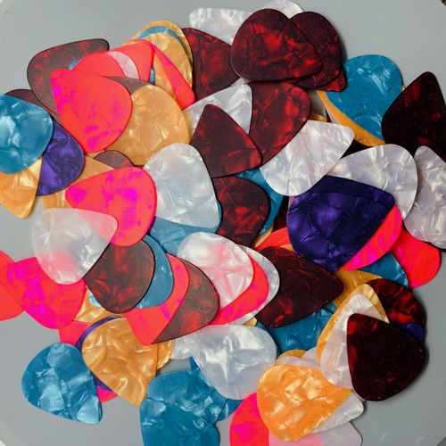Guitar Picks: Celluloid 0.46 0.71 0.96 Picks, ABS Finger Pick Guitar General Picks