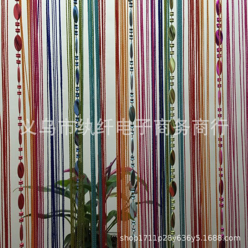 Factory direct New grain bead curtain bead curtain 1*2 door curtain decorative curtain partition wedding curtain wedding ceiling line