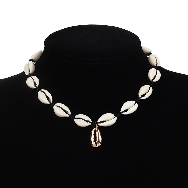 15g Weight Necklace Classification Wedding, Travel Occasion Women'S Gender Pink, Yellow, Black Color Hot Selling Fashion Temperament Candy Color Fluorescent Shell Necklace 2