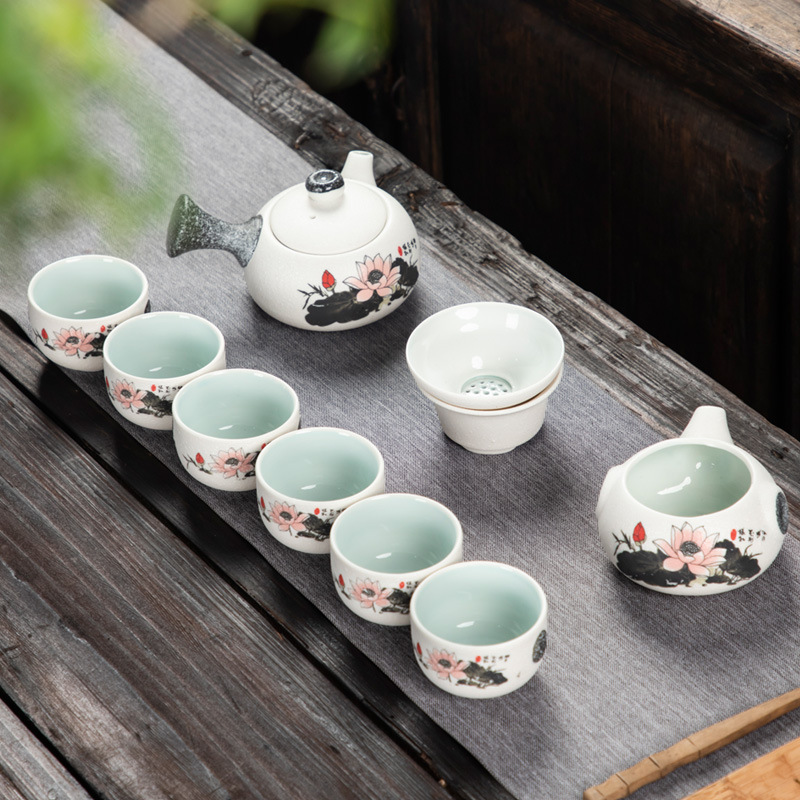 厂家批发古风茶具中式泡茶茶器特价茶壶茶杯商务礼品套装Logo定制|ms