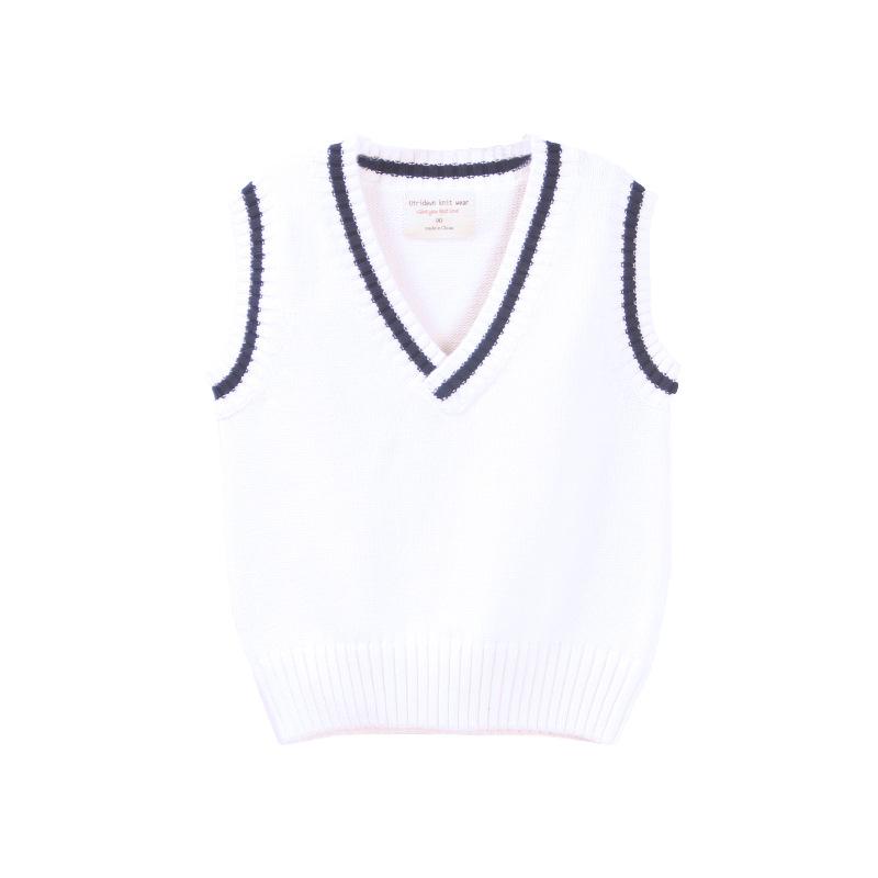 [Procesamiento de chalecos de ropa infantil] chalecos de punto para niños y niñas uniformes escolares de jardín de infantes