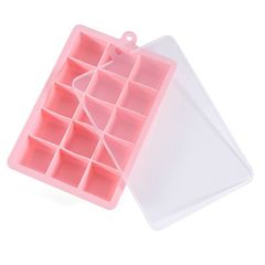 24-Cell 15-Cell Covered Square Silicone Ice Cube Tray Household Ice Cube Molds Baby Food Molds Food Grade