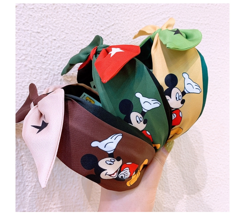 Original Korean Retro Custom Cartoon Color Matching Bow Letter Headband Wild Hairpin Jewelry Headband Wholesale display picture 12