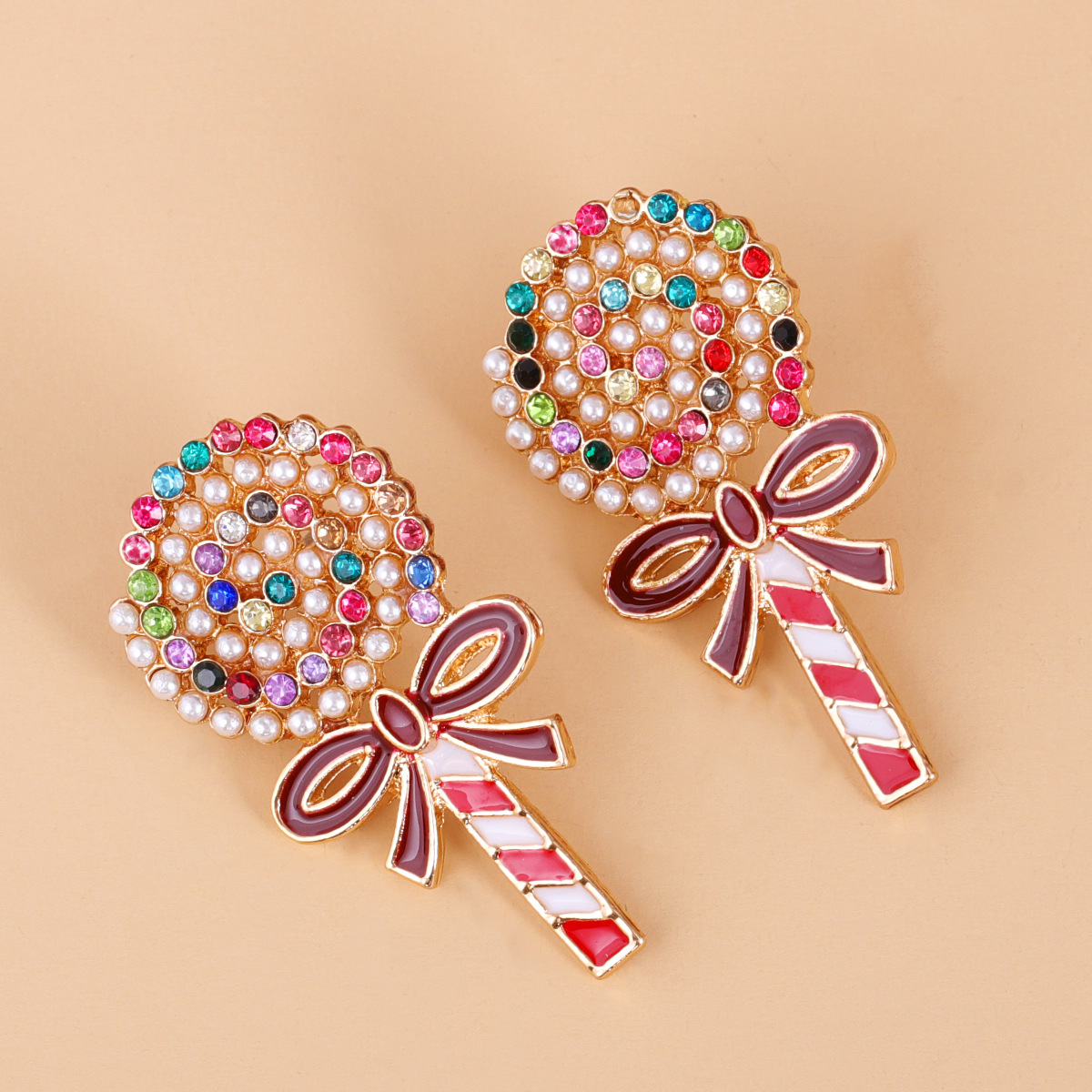 Lollipop Diamond Earrings display picture 3