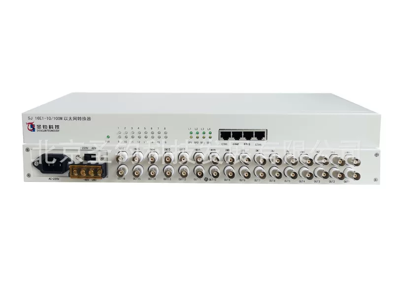 Телекоммуникационный преобразователь протокола 16E1 конвертер Ethernet 16E1 сетевой мост 16E1 в 4 Ethernet сеть