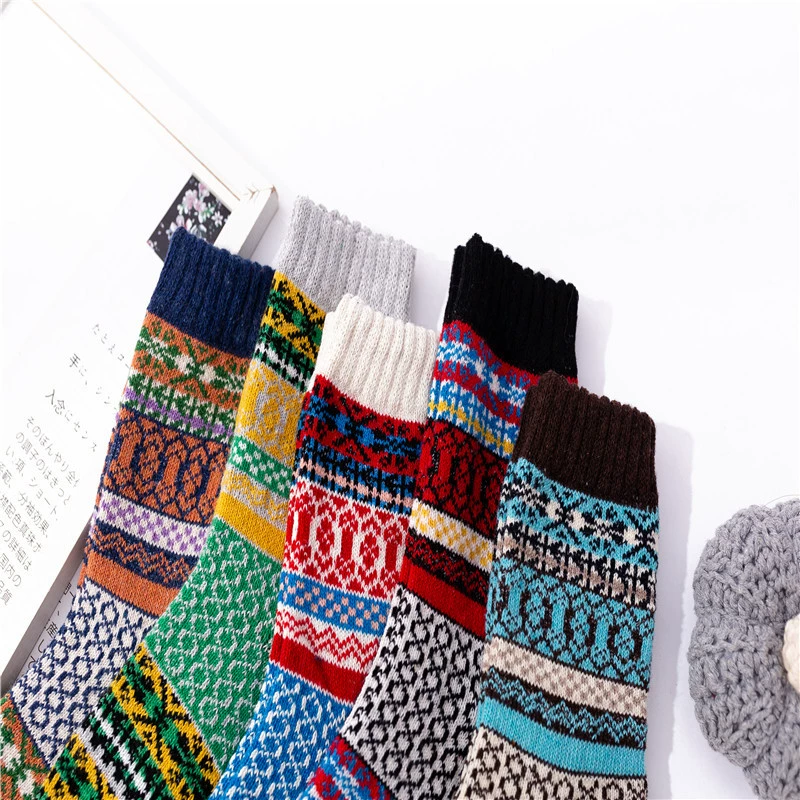 Warm woolen retro socks, Amazon