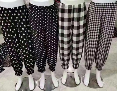 2020外貿新款ebay亞馬遜wish爆款女裝跨境防蚊褲 九分休閑蘿蔔褲