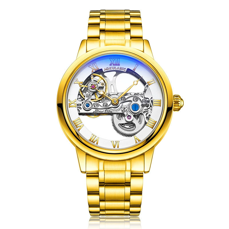 Механические часы, кассета велосипеда, стальная лента, полностью автоматические