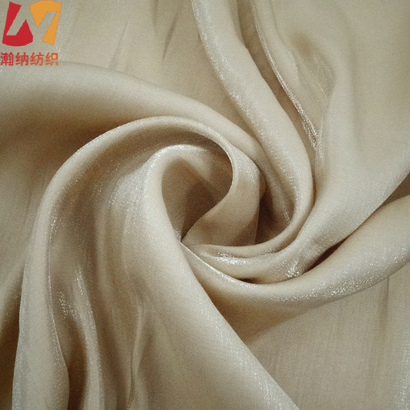 混纺金光棉闪光棉琉璃缎面 垂感亮面女装连衣裙衬衫裤装面料