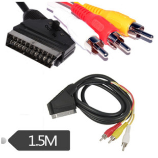 �WҎ��׼SCART��21P�߰��^��ҕ�l�B�Ӿ��Dɫ���3AV��3RCA��