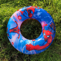 Children's swimming ring manufacturer hot-selling new cartoon animation inflatable children's single-layer linen swimming ring wholesale
