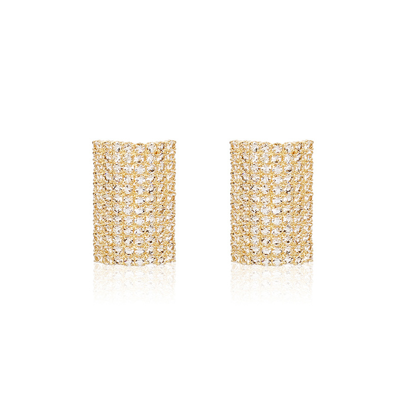 7g Weight Earrings Classification Housewarming, Anniversary, Business, Wedding, Travel, Birthday, Festival Occasion Geometric Pattern Women'S Gender Fashion Style Hot-selling Love-shaped Rhinestone Fashion Simple Geometric Earrings For Women Wholesale Nihaojewelry 14