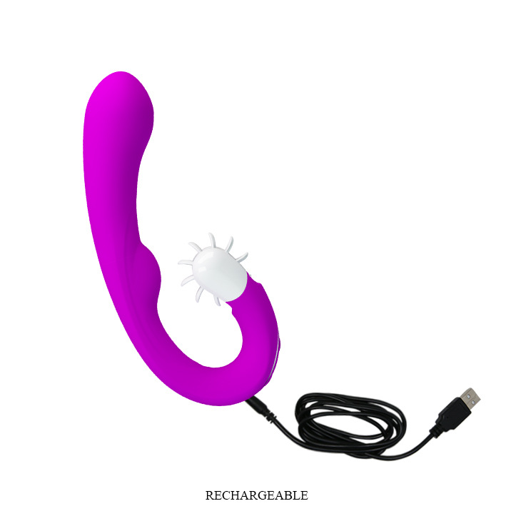 Waterproof Silicone Vibrator With Rolling Vibration And Frequency_voghion.com
